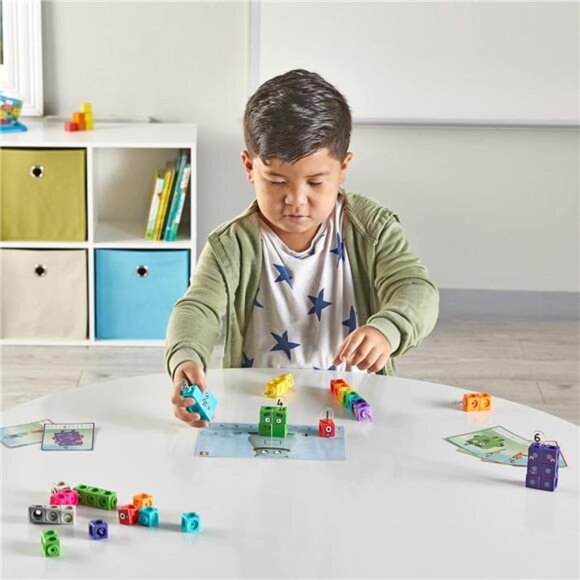 hand2mind MathLink Cubes Numberblocks 1-10 Activity Set, 30 Preschool Learning - Picture 4 of 6